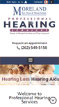 Mobile Screenshot of professionalhearingservices.com