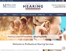 Tablet Screenshot of professionalhearingservices.com